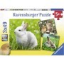 Puzzle Iepurasi, 3X49 Piese Ravensburger - 4